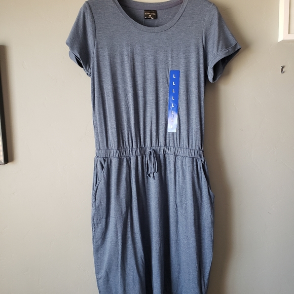 tshirt Dress Elastic Waist comfy blue 32° COOL - Picture 6 of 8